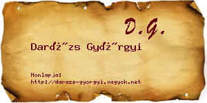 Darázs Györgyi névjegykártya